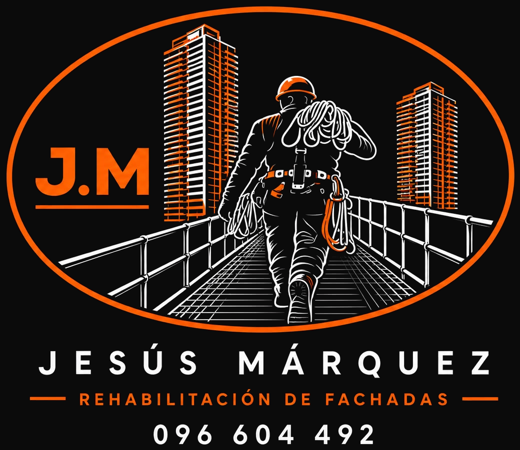 Logo J.M Jesús Márquez, rehabilitación de fachadas, 096 604 492